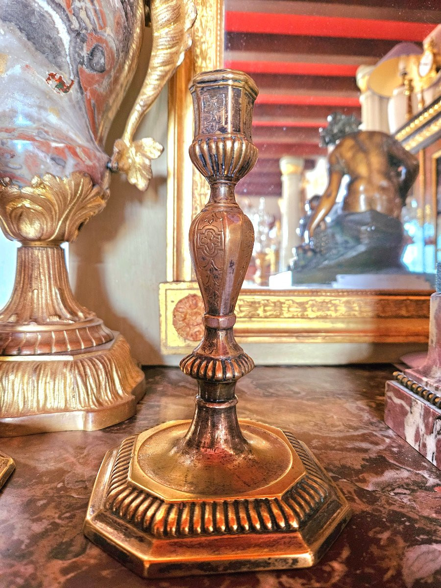 Pair Of Regence Period Candlesticks-photo-7