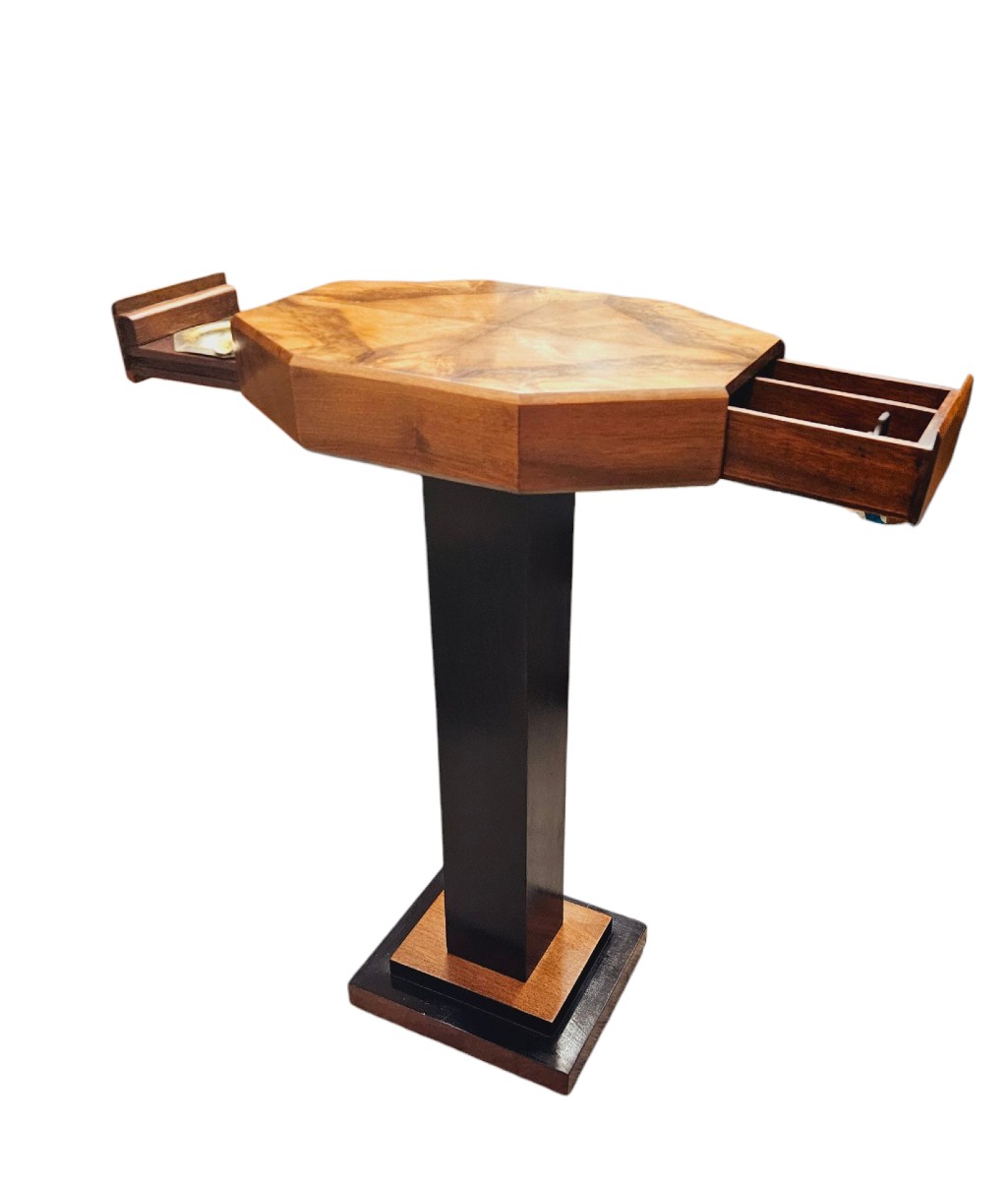 Gueridon table de fumeur Art Déco 