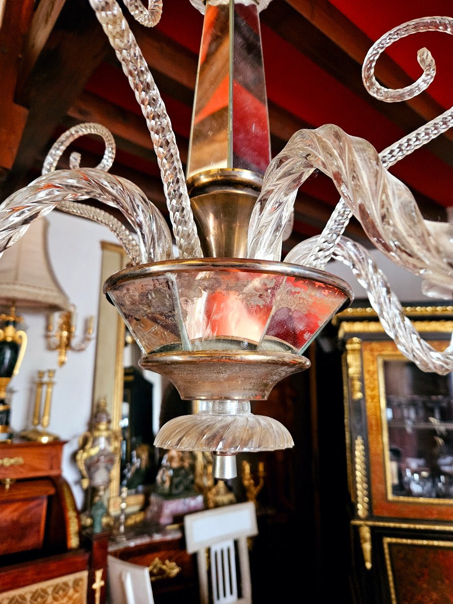 Lustre 1940 en verre de Venise -photo-4