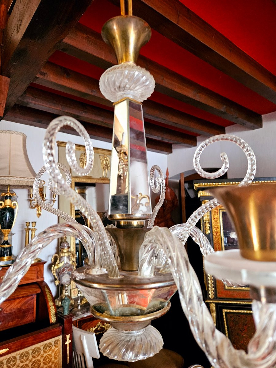 Lustre 1940 en verre de Venise -photo-5