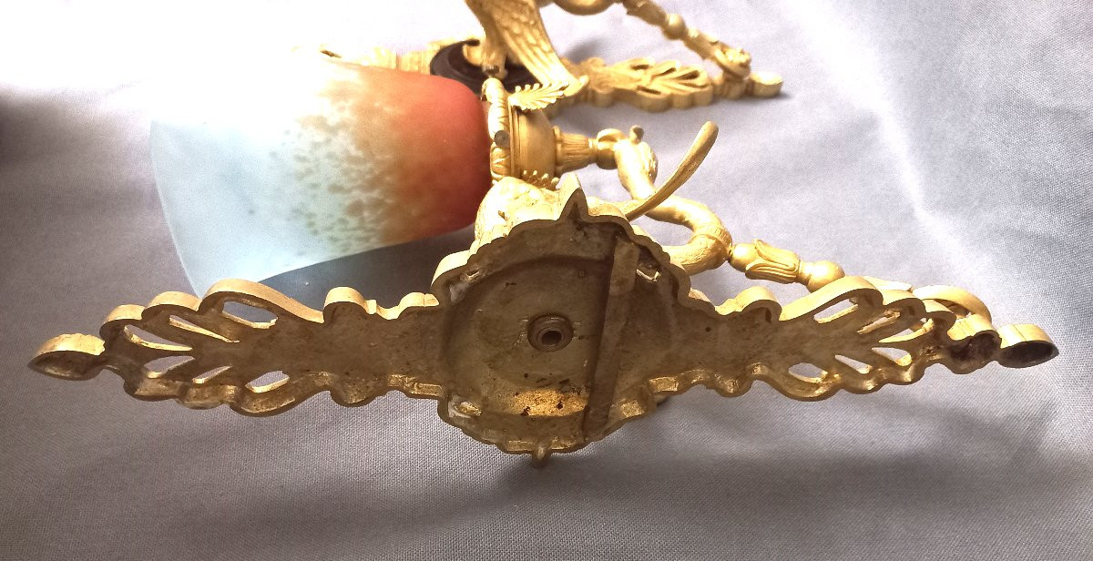 Paire d'appliques Empire fin XIXe-photo-1