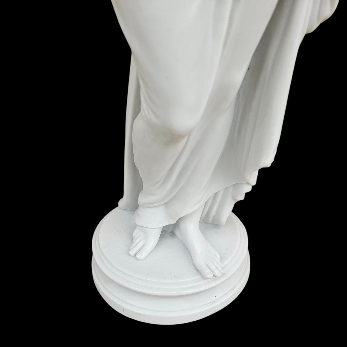 Psyché d'après Antonio Canova en biscuit de porcelaine -photo-4
