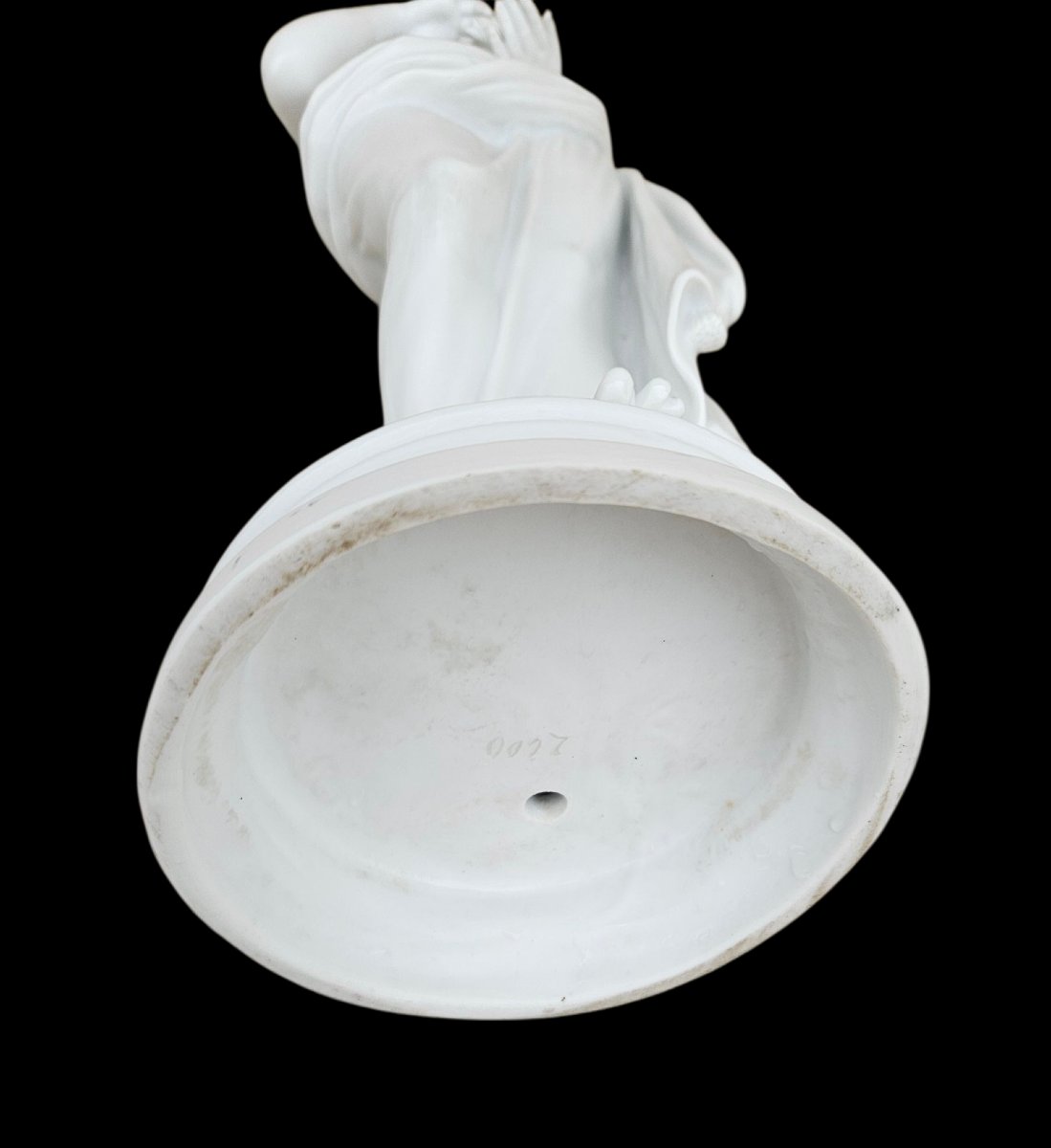 Psyché d'après Antonio Canova en biscuit de porcelaine -photo-1