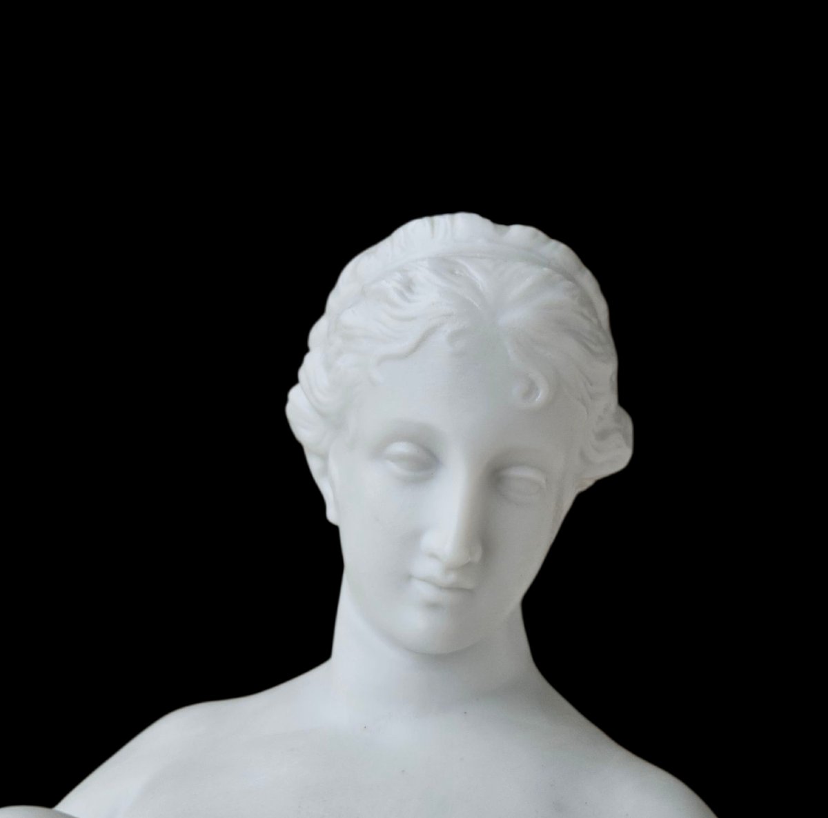 Psyché d'après Antonio Canova en biscuit de porcelaine -photo-2