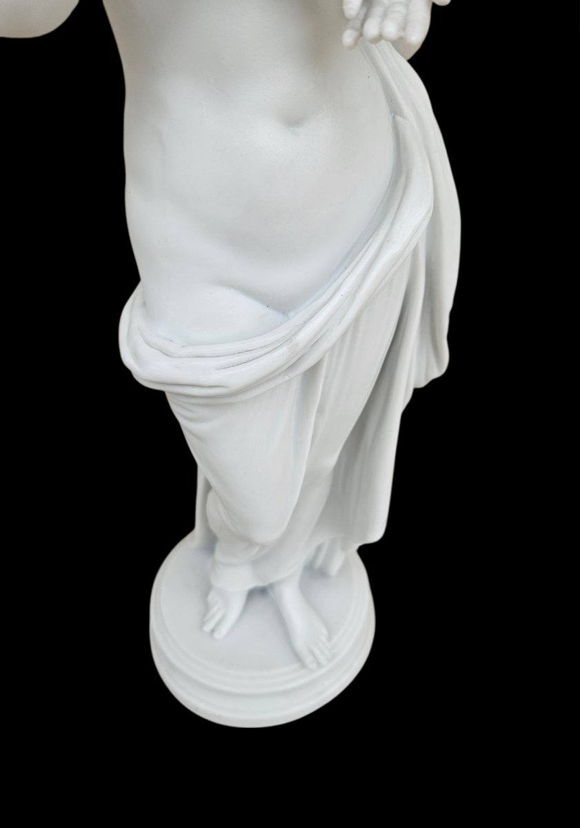 Psyché d'après Antonio Canova en biscuit de porcelaine -photo-4