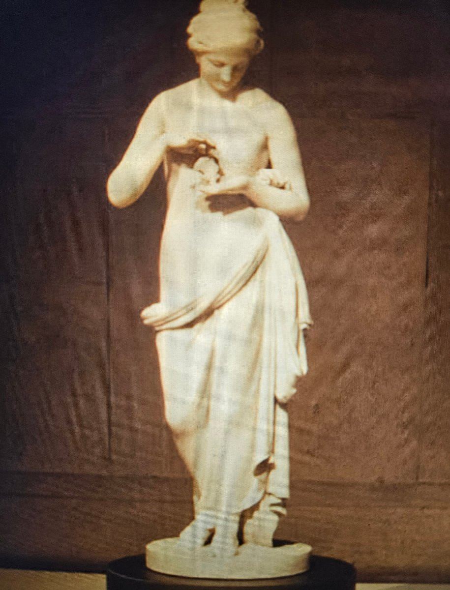 Psyché d'après Antonio Canova en biscuit de porcelaine -photo-8