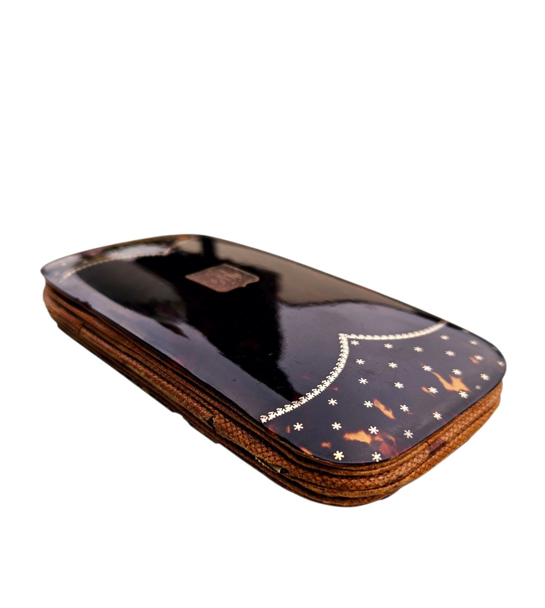 19th Century Gold-stitched Tortoiseshell Case -photo-1