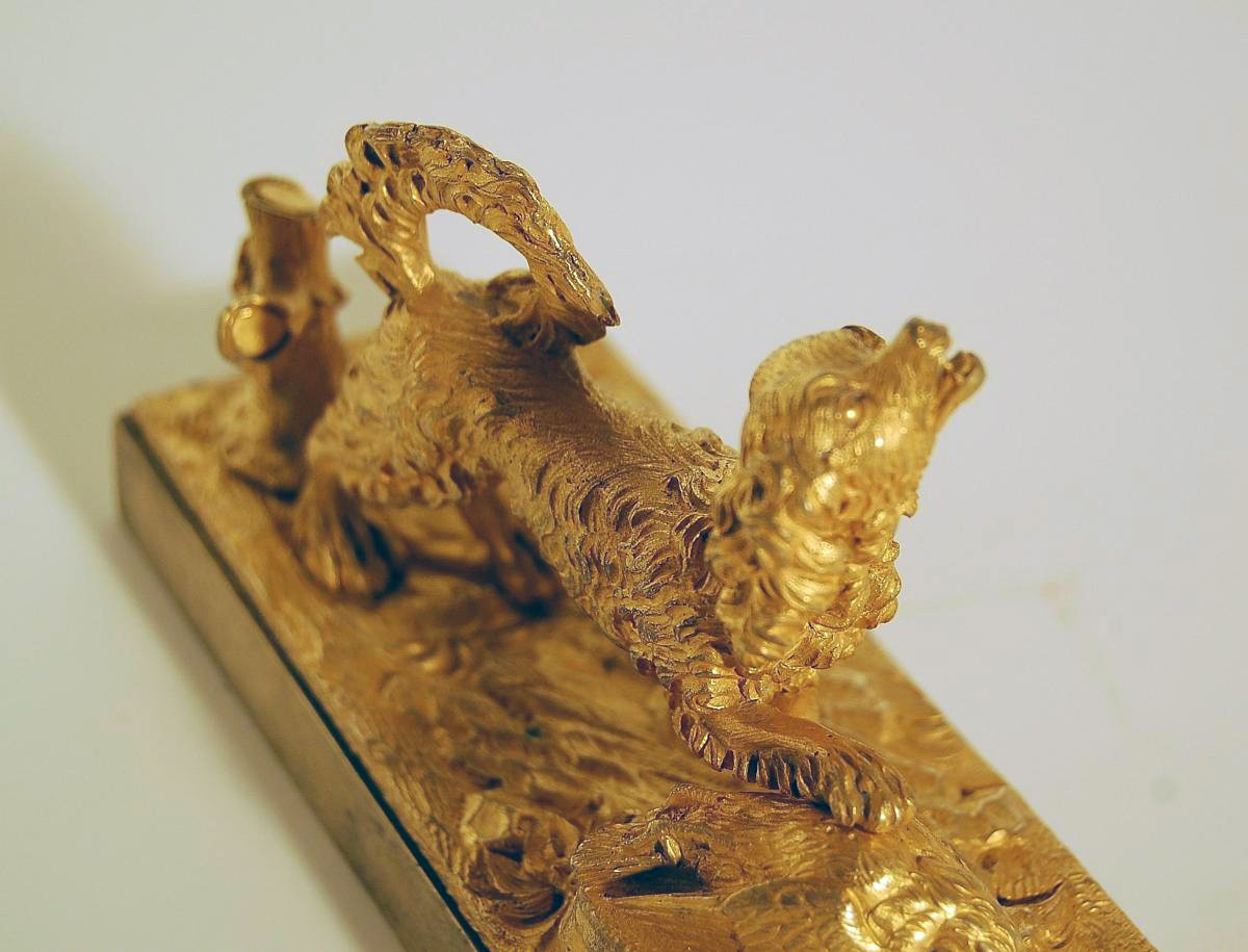 Petit bronze doré au mercure vers 1820-photo-1