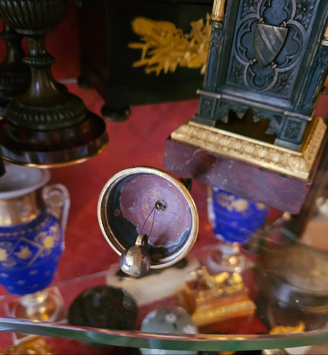Inkwell Forming A Bell In The Cathedral Style Circa 1820-photo-3