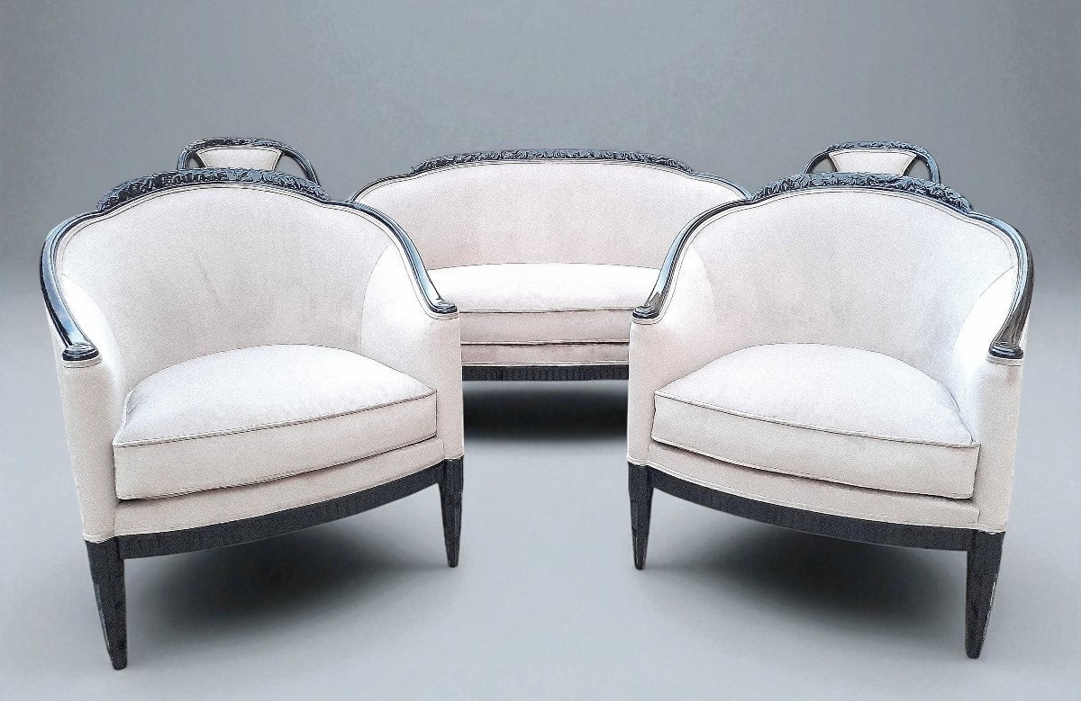 Salon Art Déco Cinq Pièces, Vers 1925