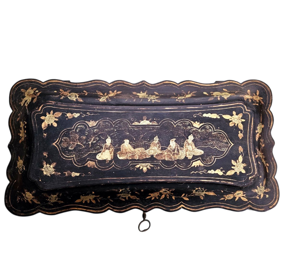 19th Century Canton Lacquer Box -photo-2