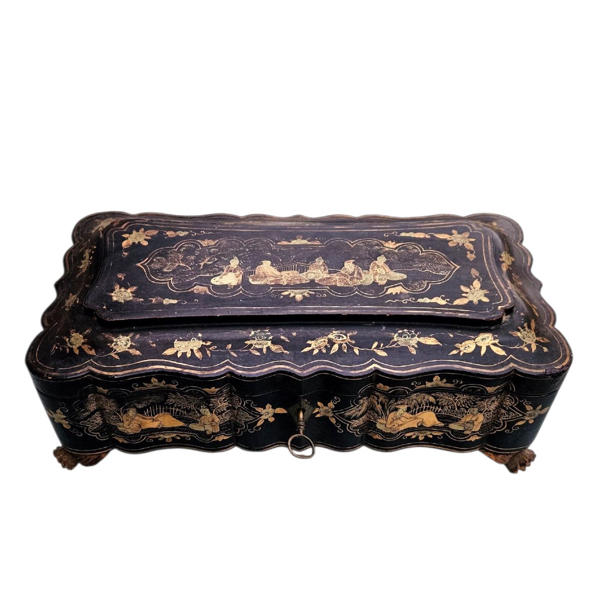 19th Century Canton Lacquer Box -photo-3