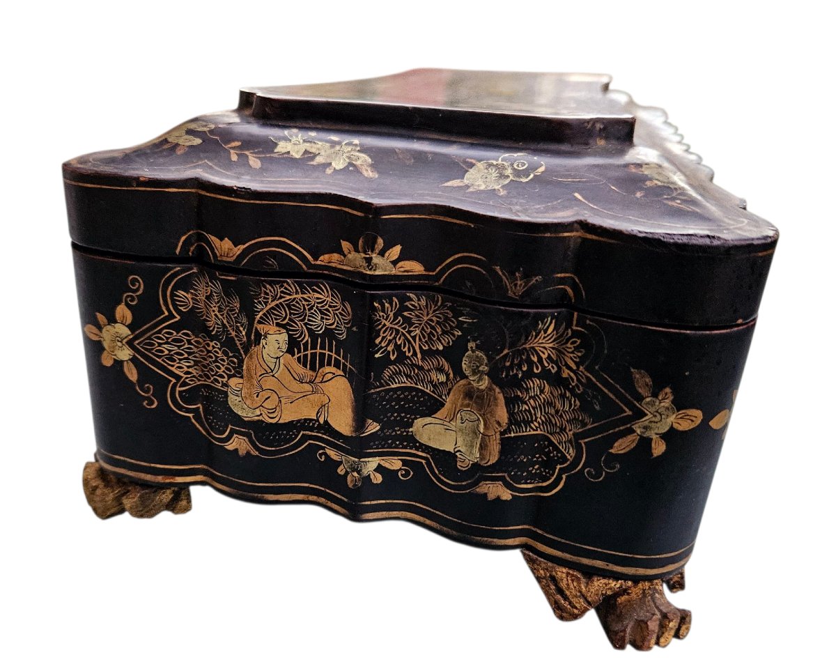 19th Century Canton Lacquer Box -photo-3