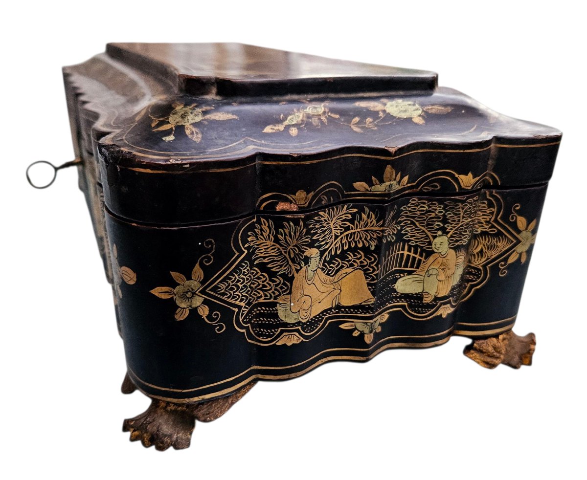 19th Century Canton Lacquer Box -photo-4