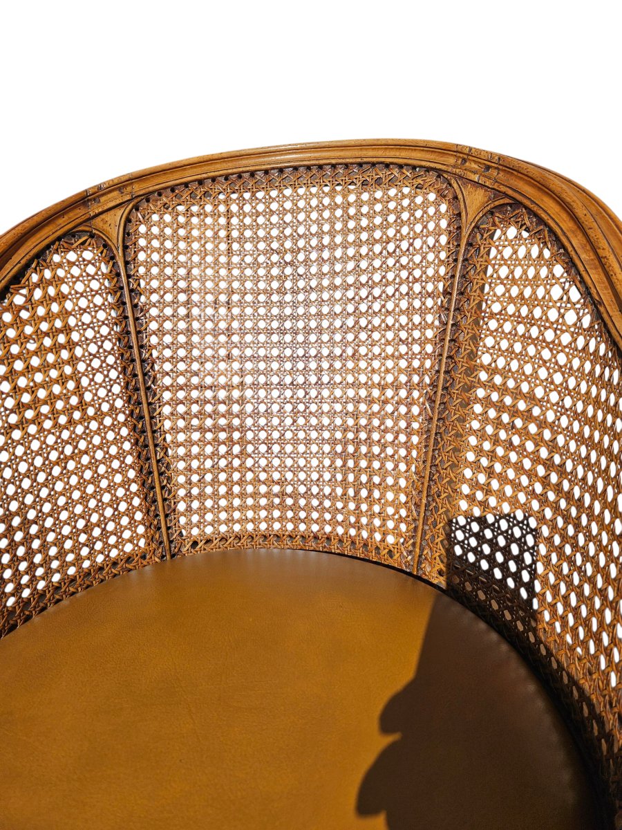 Fauteuil de bureau tournant st XVIIIEME estampillé -photo-4
