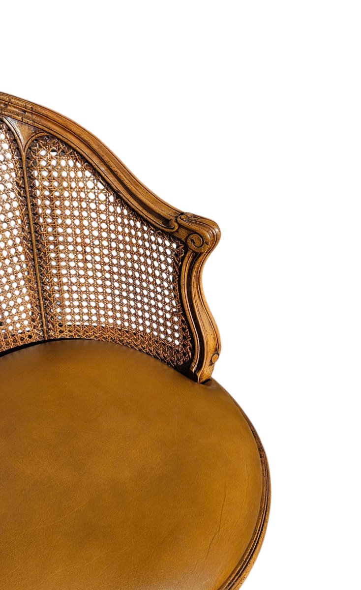Fauteuil de bureau tournant st XVIIIEME estampillé -photo-5