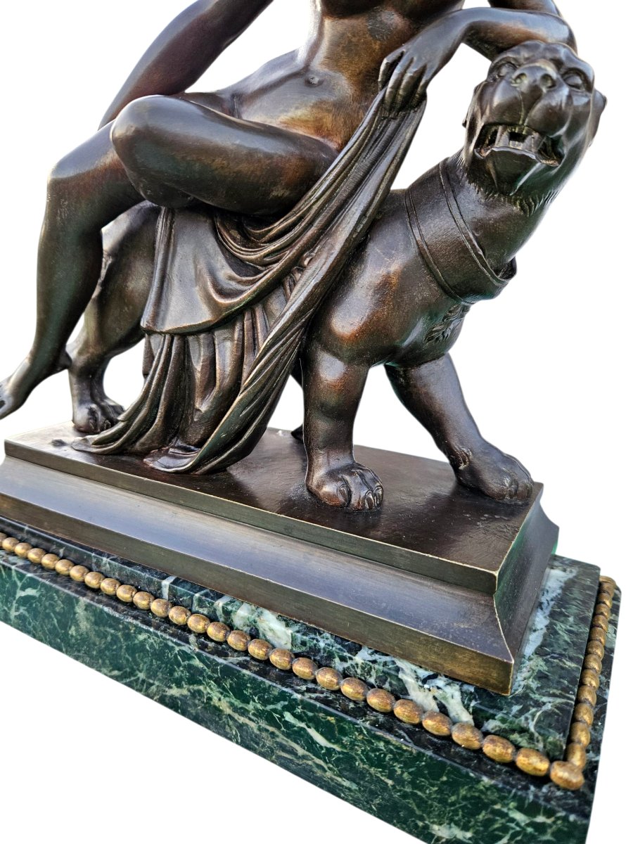 Heinrich Von Dannecker (1758-1841) Bronze Ariadne And The Panther-photo-8