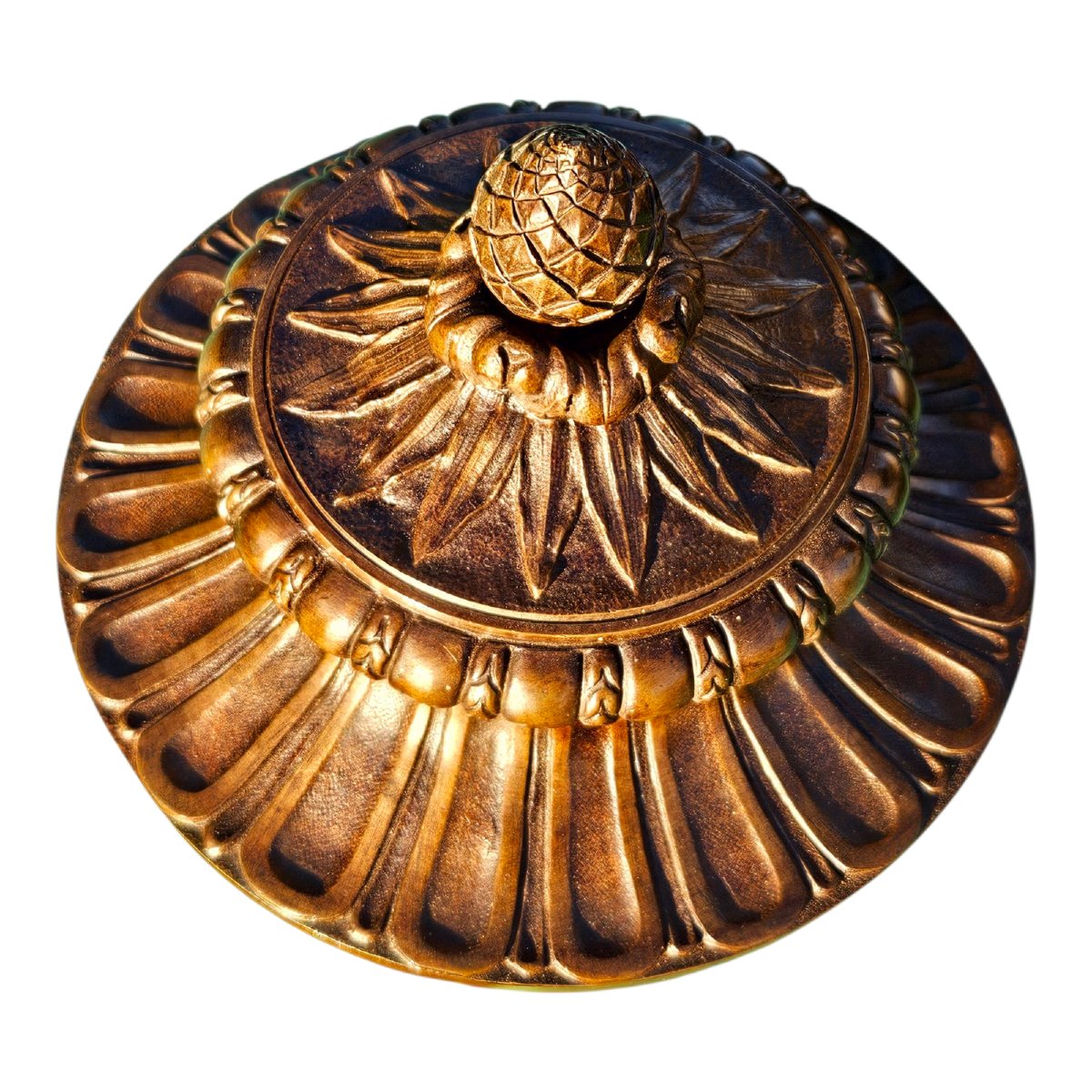 Paire de vases couverts en bronze patiné d'après Clodion (1738-1814)-photo-6