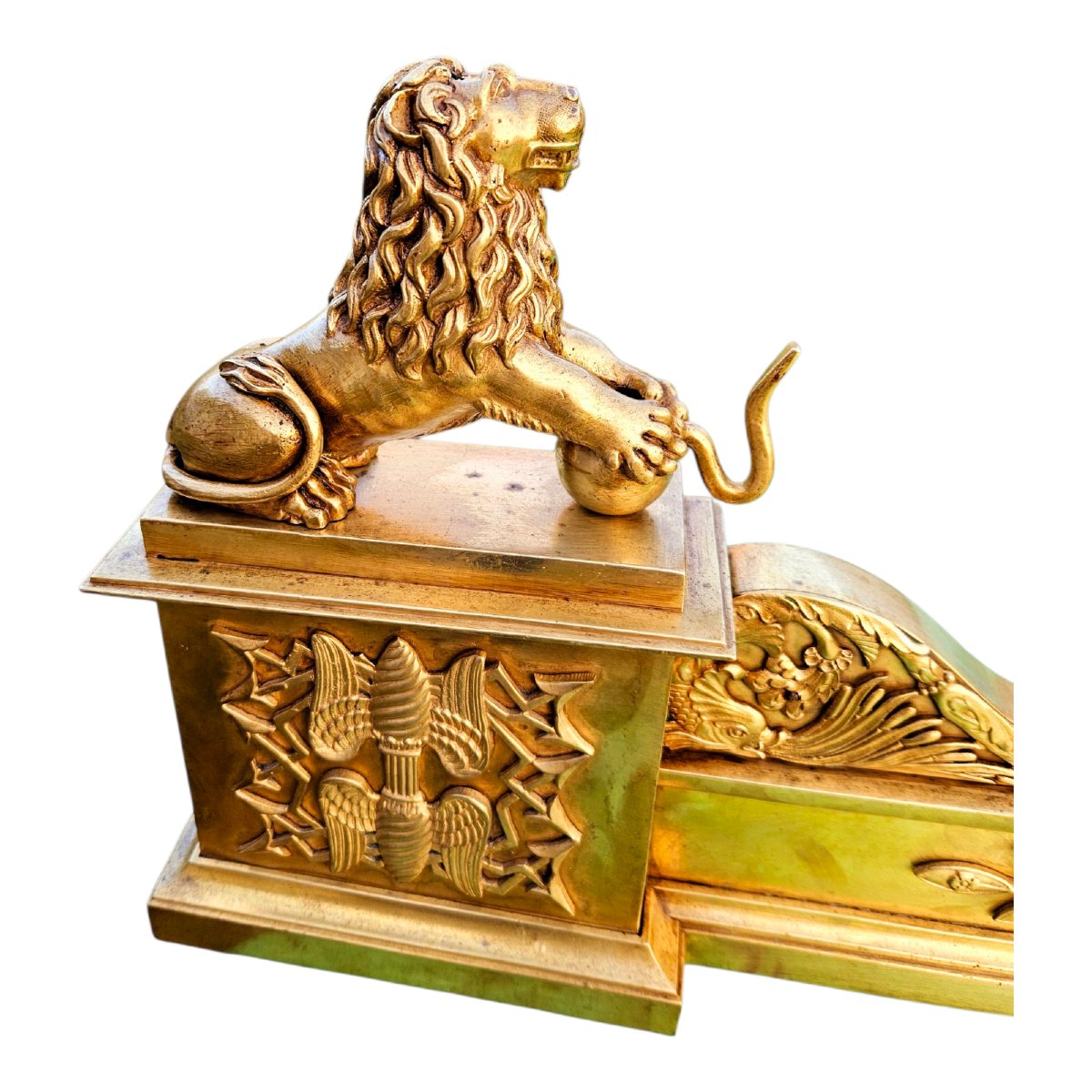 Fireplace Front "with Lions" Circa 1815-photo-1