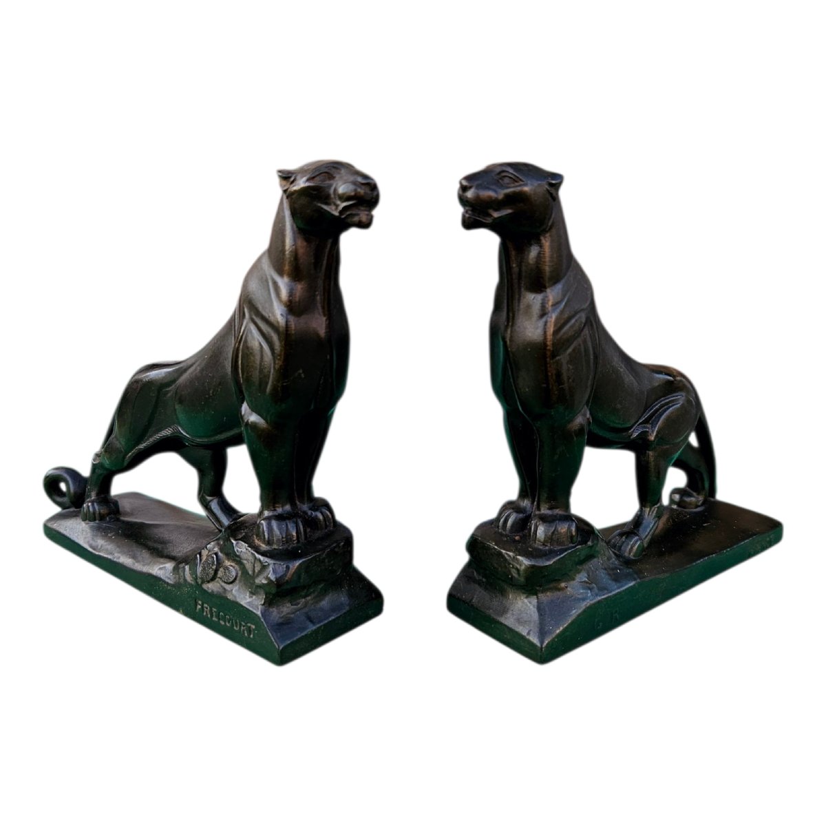 Art Deco Panther Bookends By Frecourt-photo-5