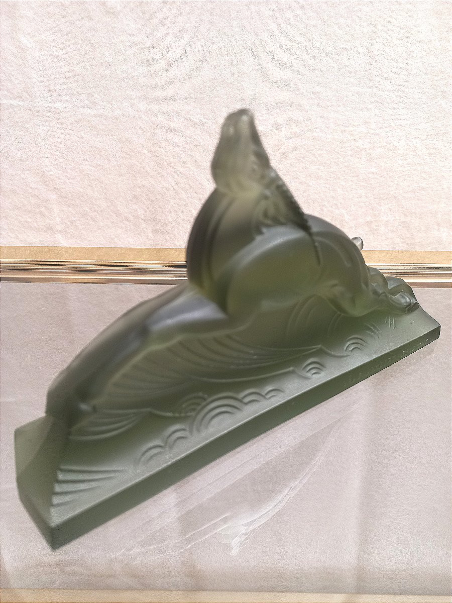 Art Deco Antelope Val Saint Lambert-photo-4
