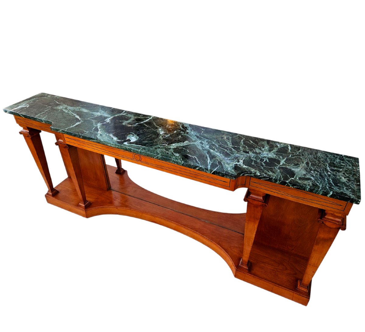 Grande console néoclassique à fond miroir 1940-photo-2