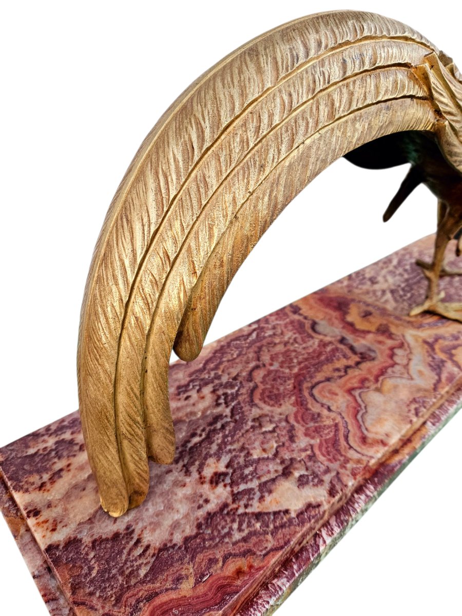 Henri Molins (1893-1958) Très important Bronze doré Art Déco-photo-6