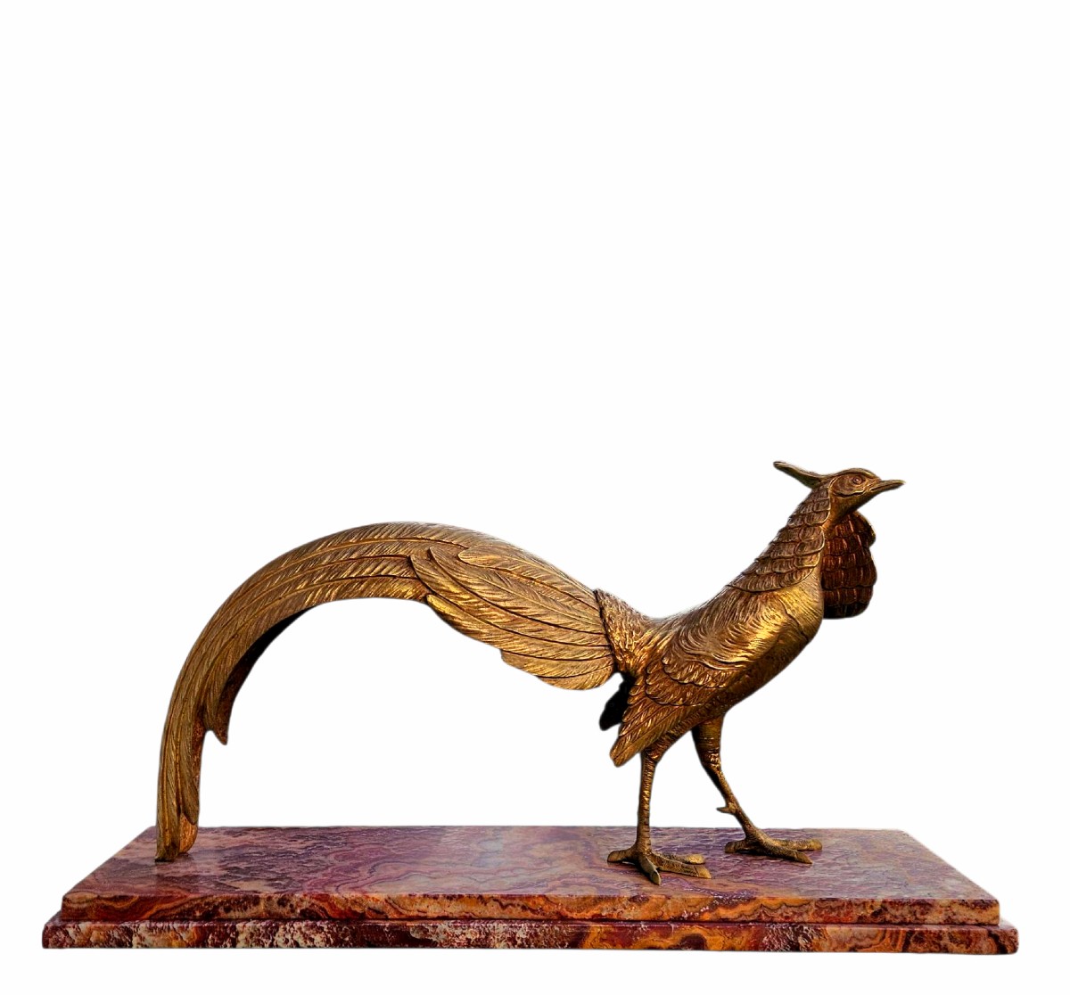 Henri Molins (1893-1958) Très important Bronze doré Art Déco