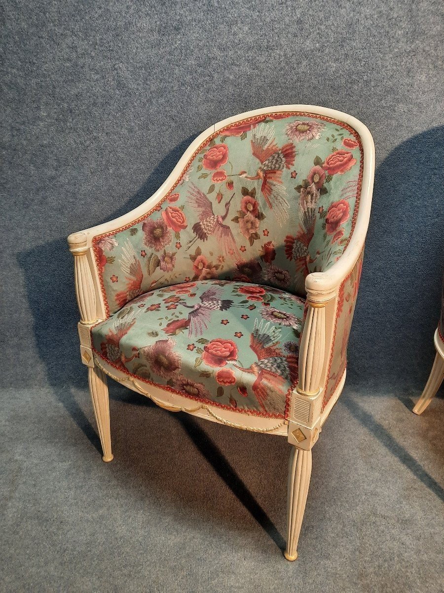 Paire de Fauteuils Art Déco-photo-2