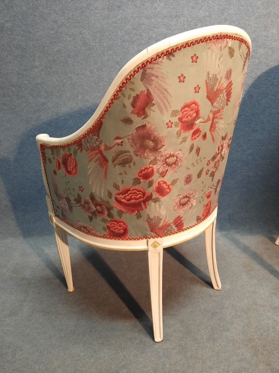 Paire de Fauteuils Art Déco-photo-3