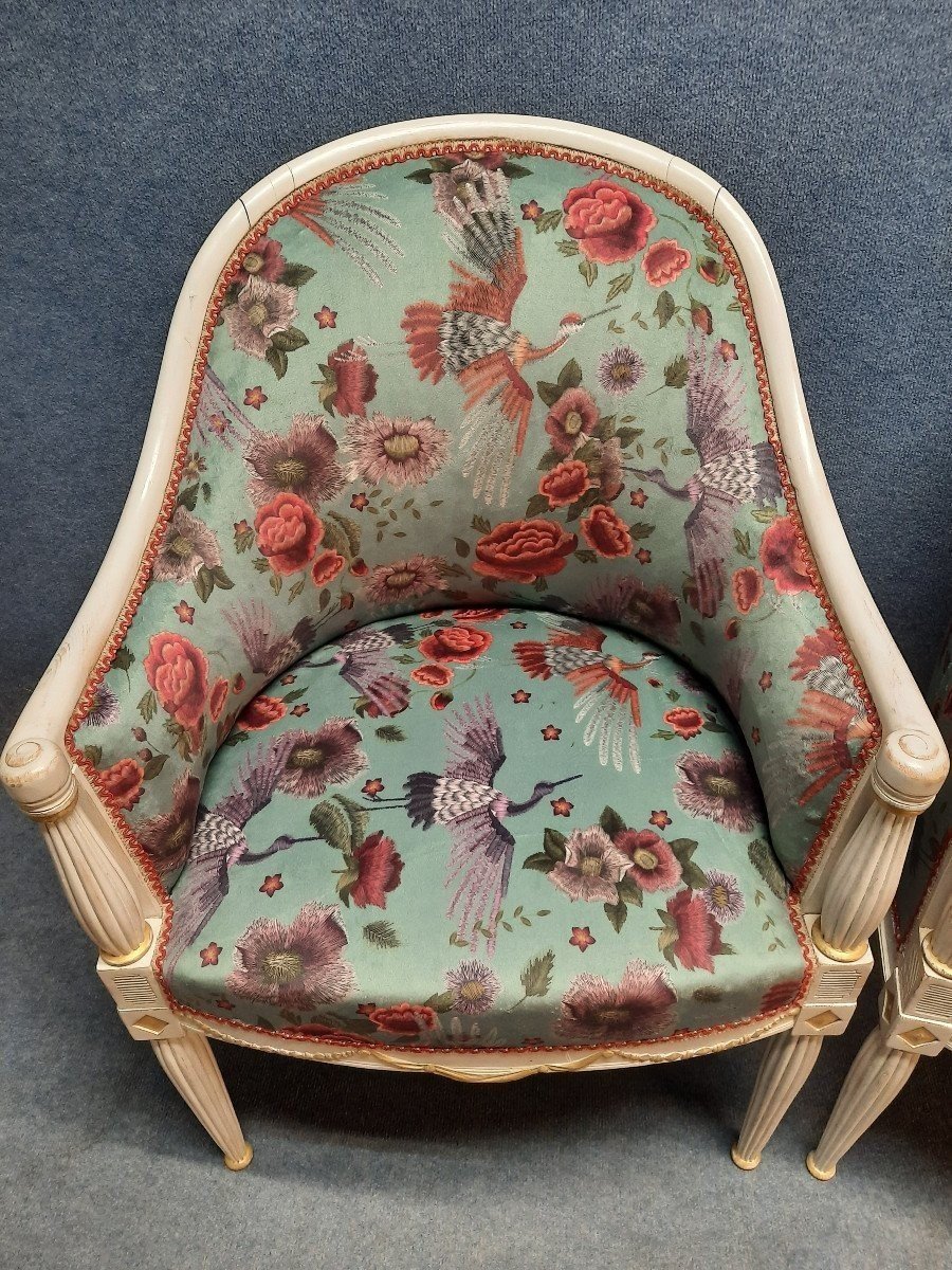 Paire de Fauteuils Art Déco-photo-4