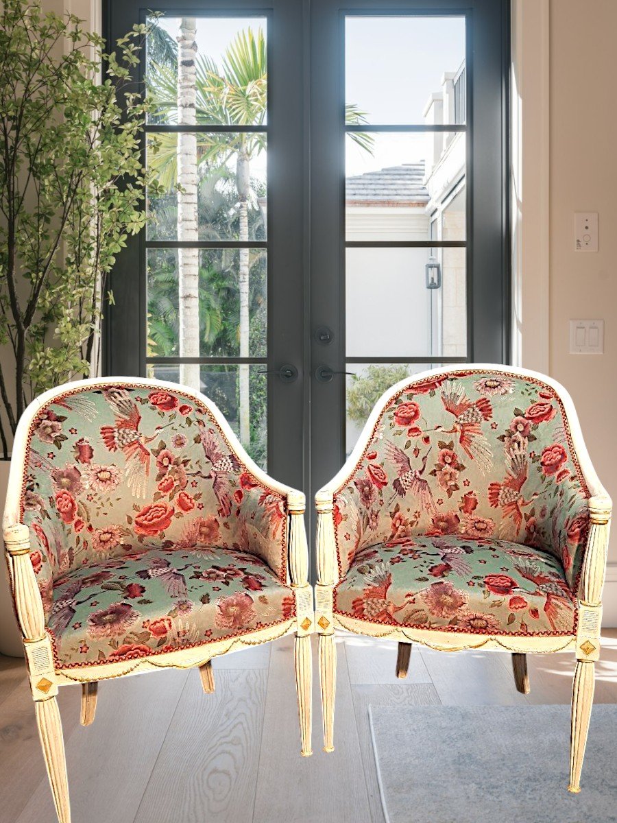 Paire de Fauteuils Art Déco-photo-8