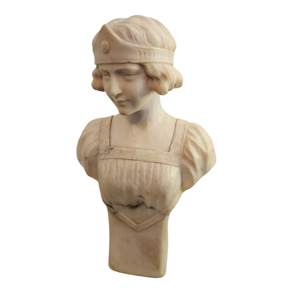 Sculpture en albâtre vers 1900 signée 