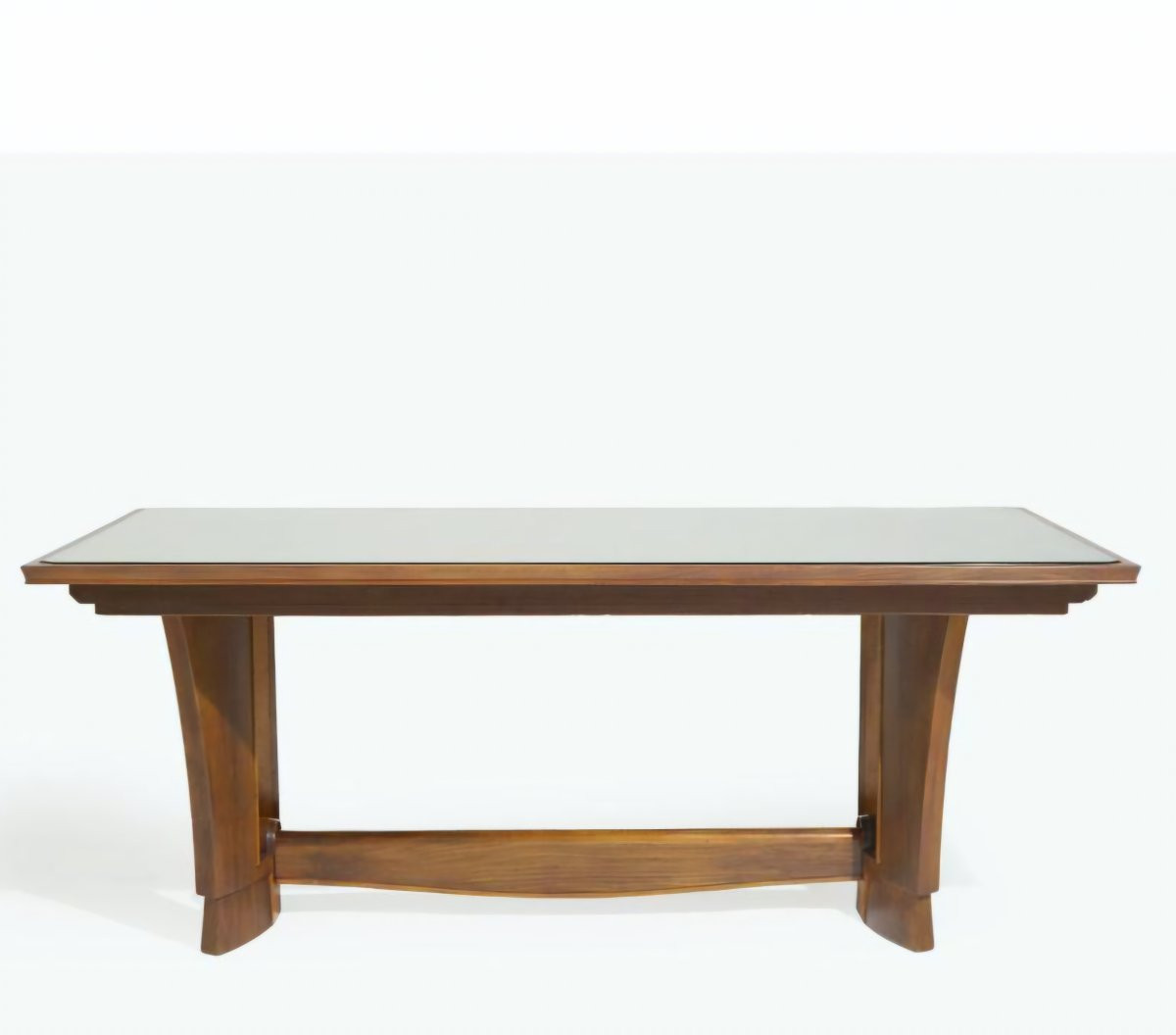 Maxime Old (1910-1991) Walnut Dining Table-photo-4
