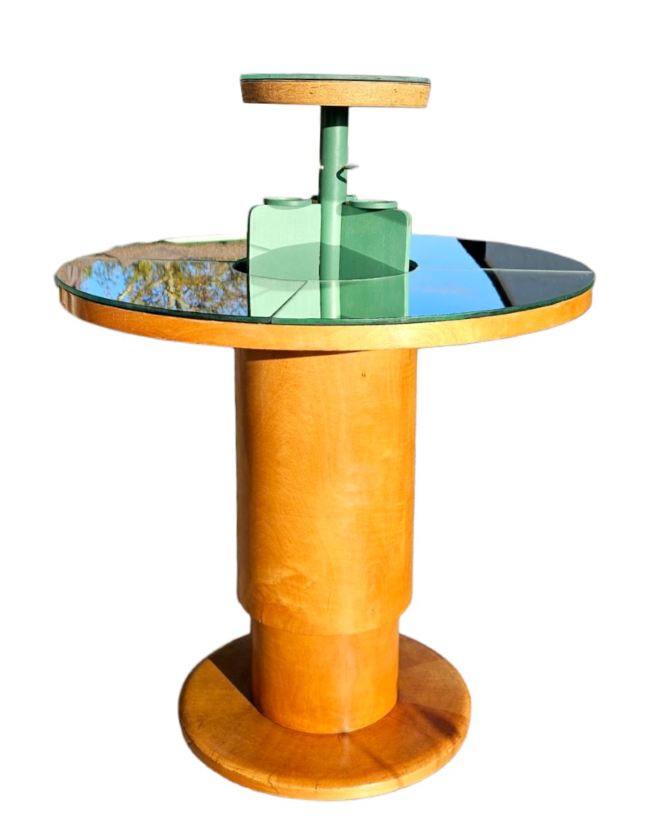 Gueridon With A Bar-forming System, Circa 1940-photo-4