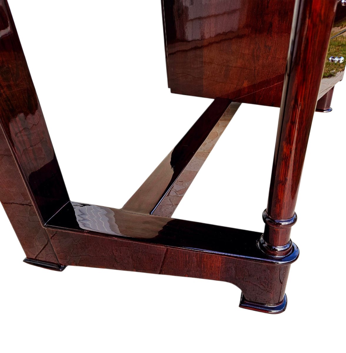 Bureau asymétrique verni époque Art Déco -photo-4