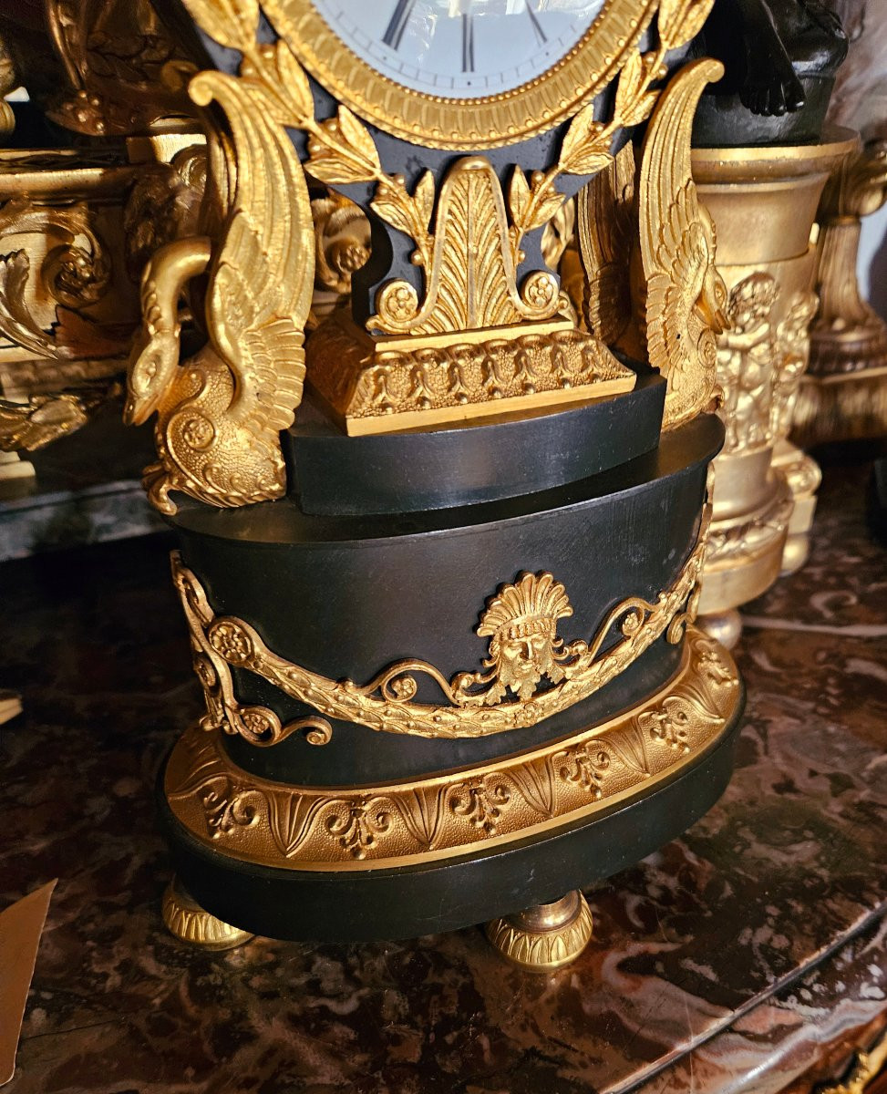 Pendule lyre Charles X signée Leroy horloger du Roi-photo-6