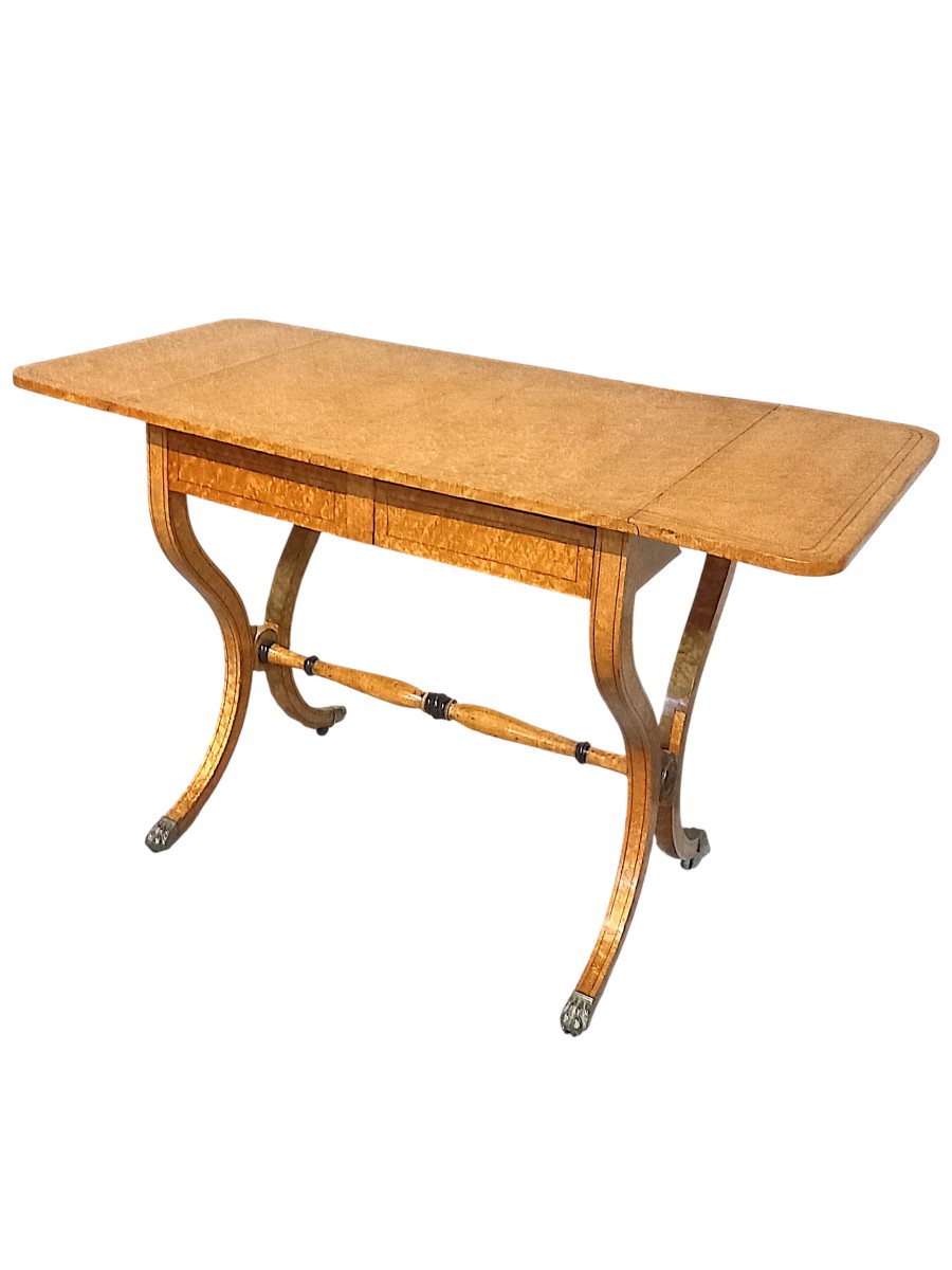 Bureau en érable moucheté et amarante-photo-4