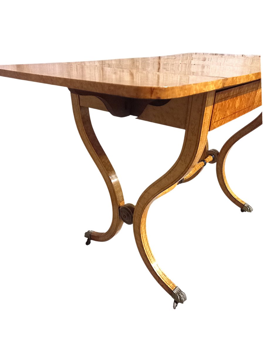 Bureau en érable moucheté et amarante-photo-1