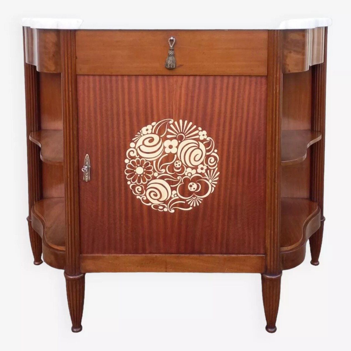 Small Marquetry Art Deco Sideboard
