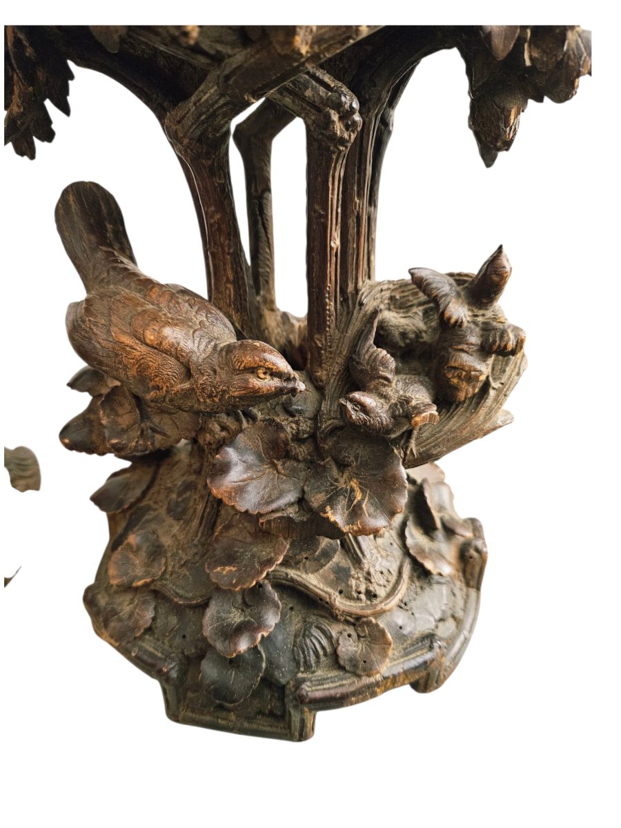 Forêt Noire, piédestaux en tilleul sculpté-photo-7