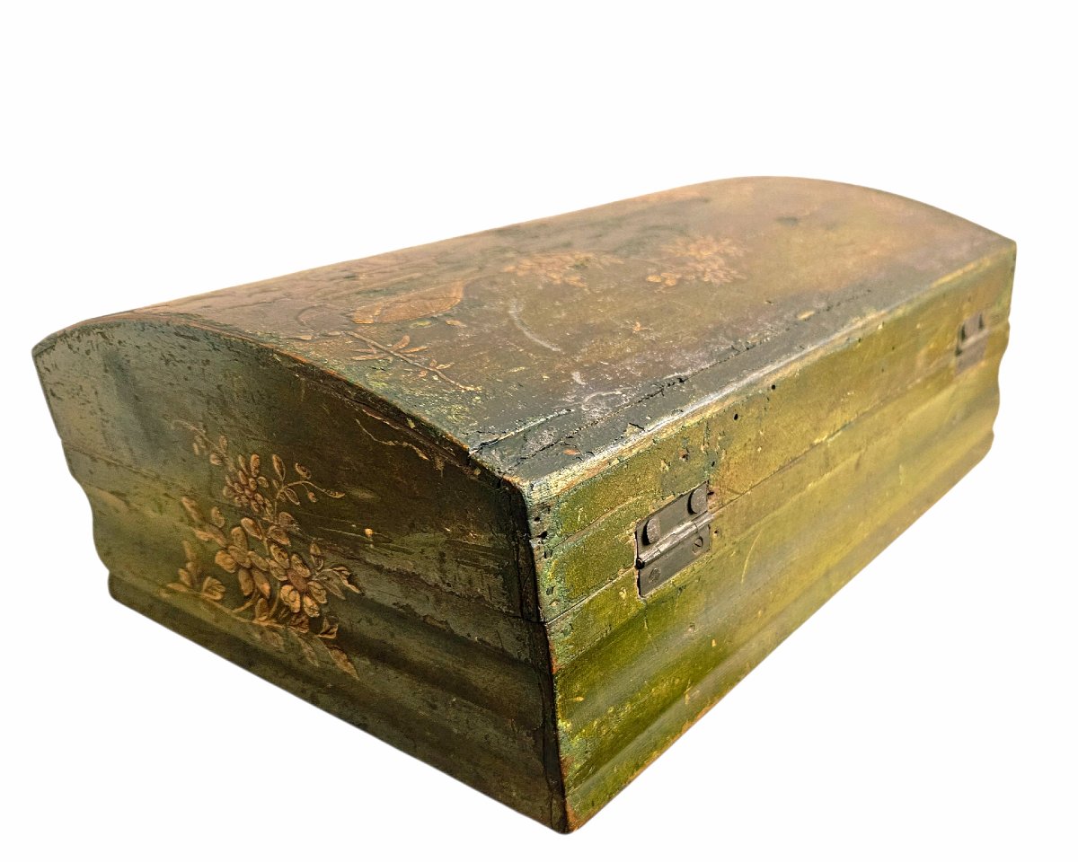 Boîte à perruque en vernis Martin XVIIIème-photo-6