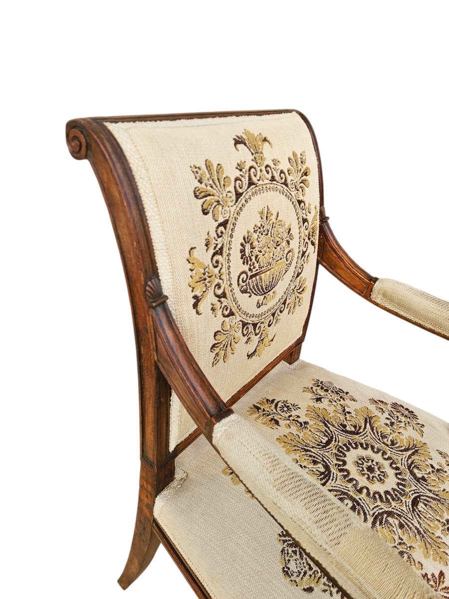 Fauteuils fin XVIIIème à dossier renversé-photo-1