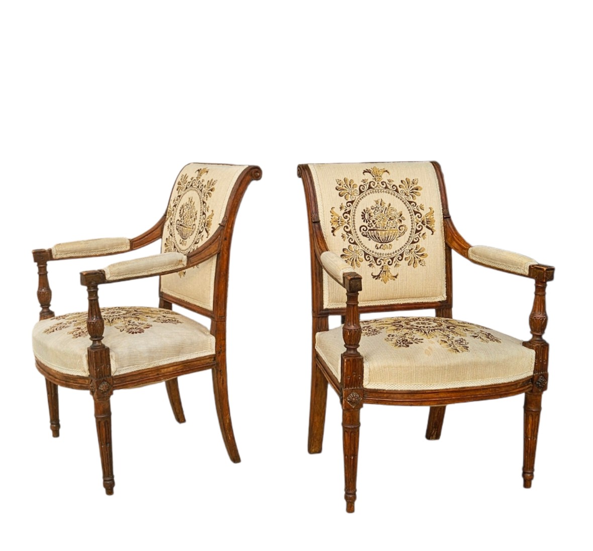 Fauteuils fin XVIIIème à dossier renversé