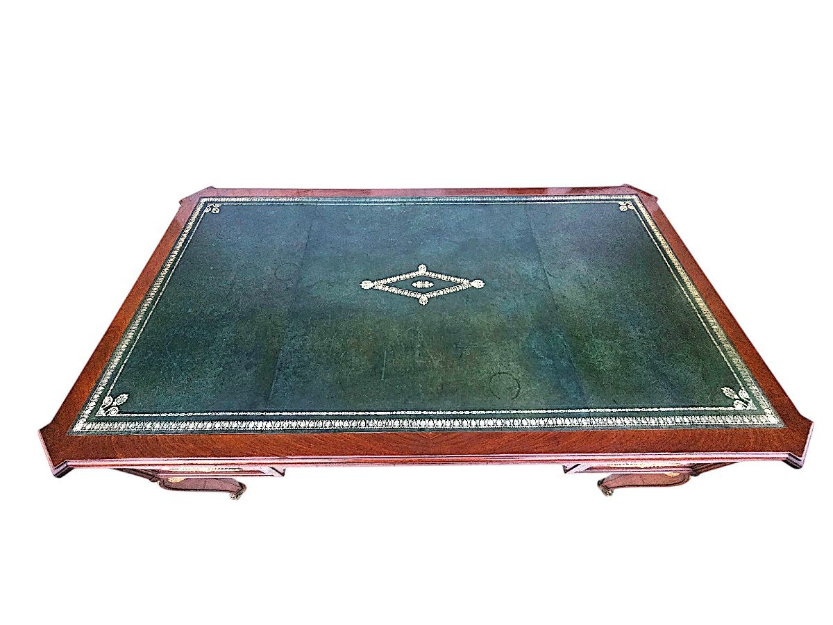 Large Empire Desk Signed Haentges Frères Paris-photo-1