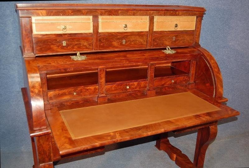 Empire Period Mahogany Cylinder Desk-photo-4
