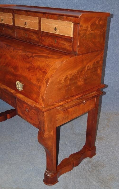 Empire Period Mahogany Cylinder Desk-photo-4