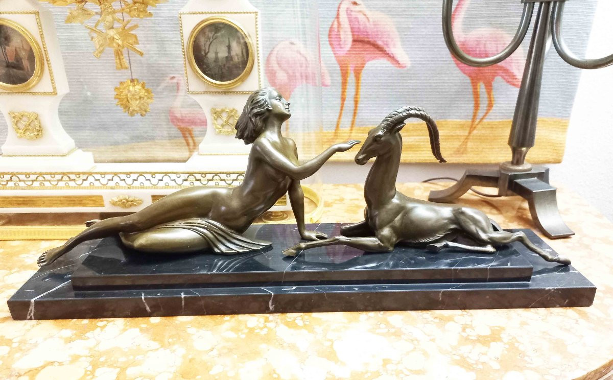 Bronze Sculpture After Fayral Pierre De Faguays -photo-2