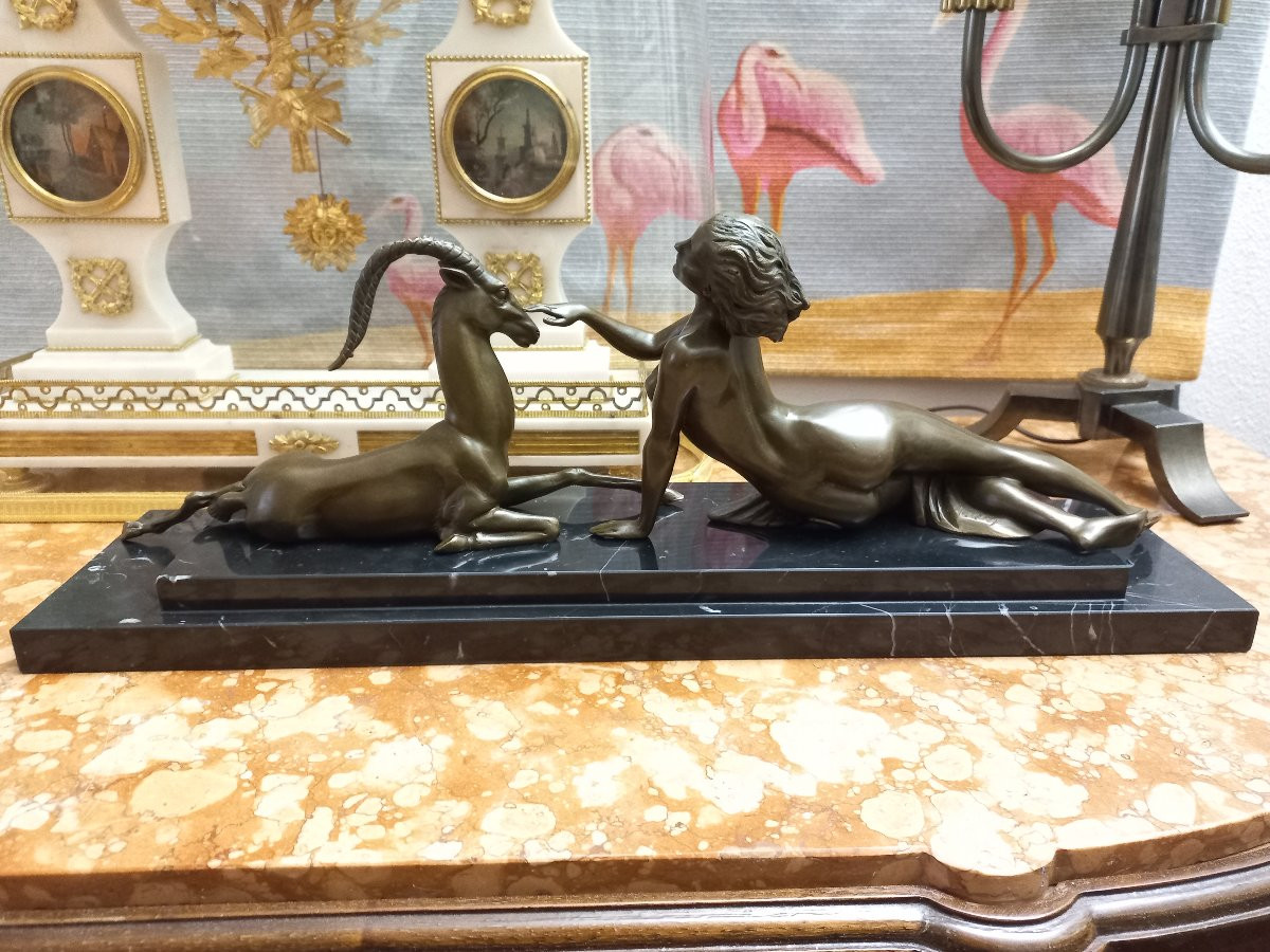 Bronze Sculpture After Fayral Pierre De Faguays -photo-3