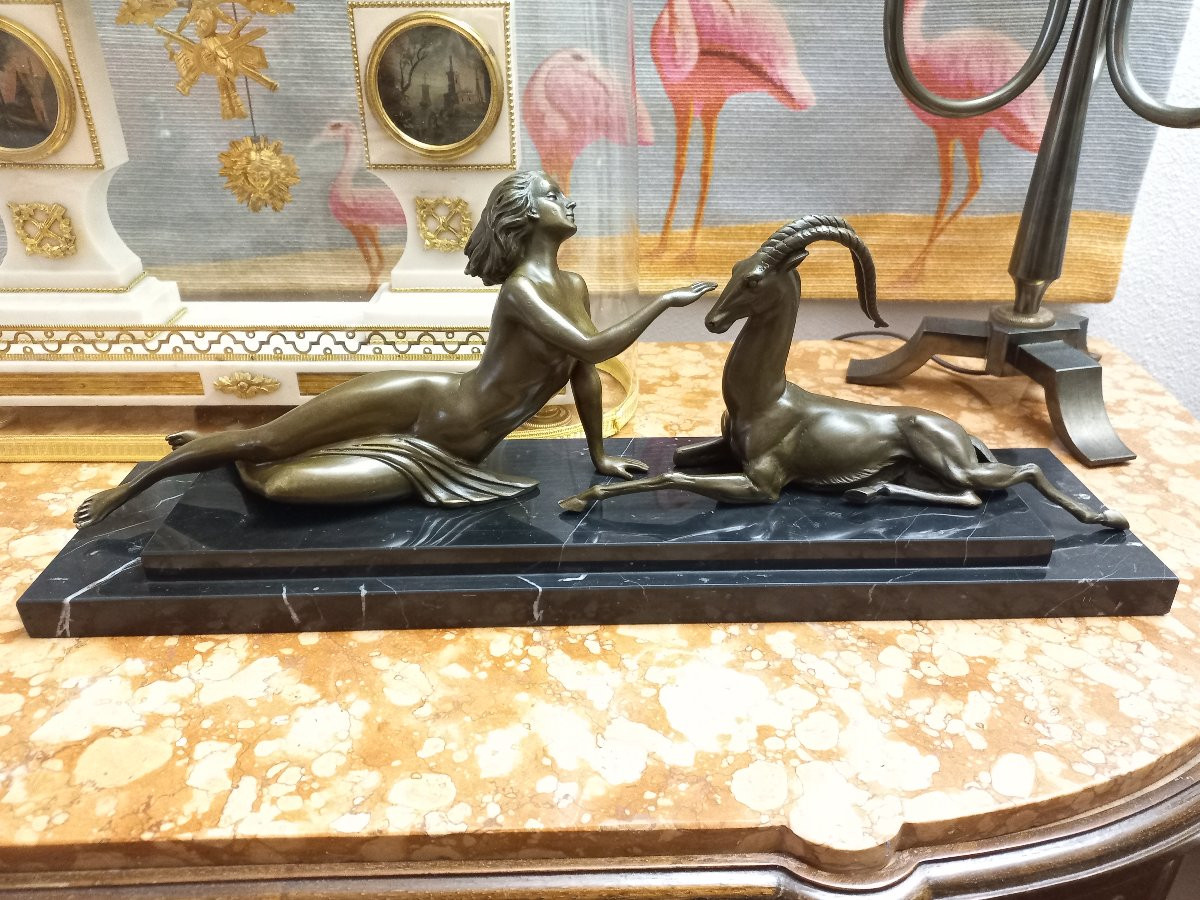 Bronze Sculpture After Fayral Pierre De Faguays -photo-1